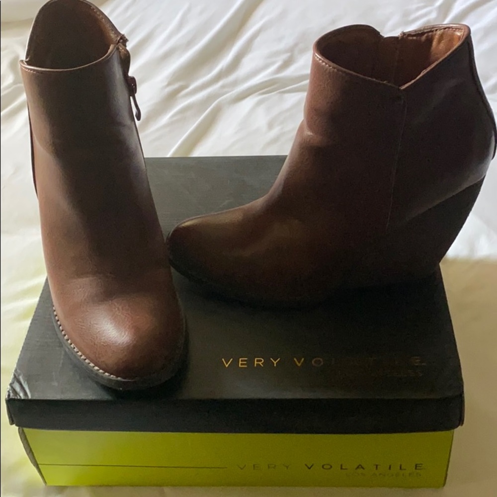 Brown booties